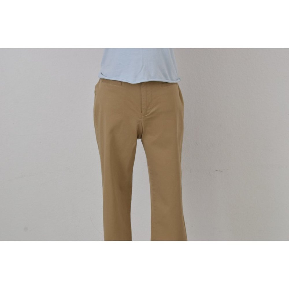 Vintage 90s Tan Cotton-Spandex Capri Pants size 6P | 27 waist - Picture 2 of 10